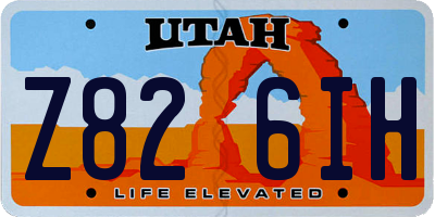 UT license plate Z826IH
