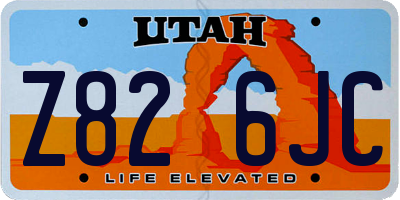 UT license plate Z826JC