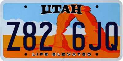 UT license plate Z826JQ