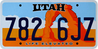 UT license plate Z826JZ