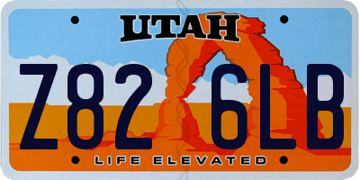 UT license plate Z826LB
