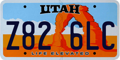 UT license plate Z826LC