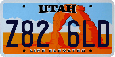 UT license plate Z826LD