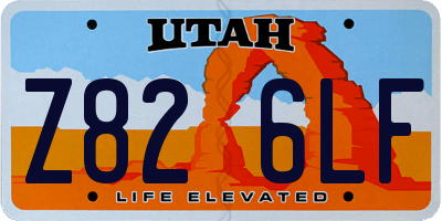 UT license plate Z826LF