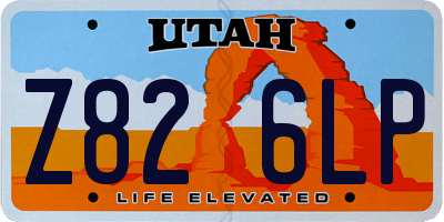 UT license plate Z826LP