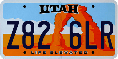 UT license plate Z826LR