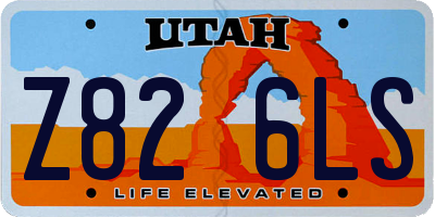 UT license plate Z826LS