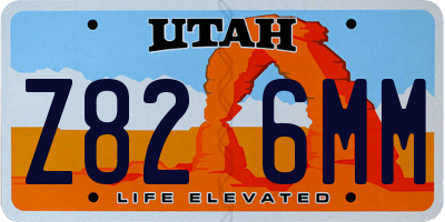 UT license plate Z826MM