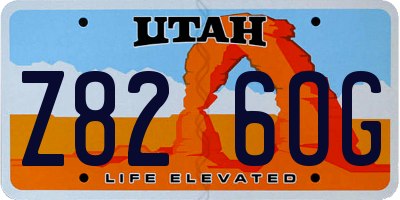 UT license plate Z826OG