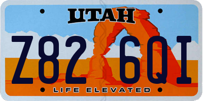 UT license plate Z826QI