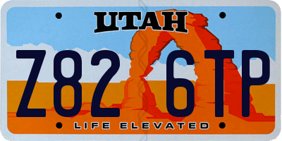 UT license plate Z826TP
