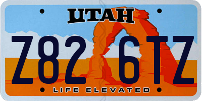 UT license plate Z826TZ