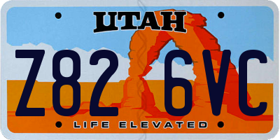 UT license plate Z826VC