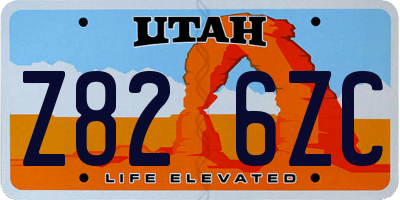 UT license plate Z826ZC