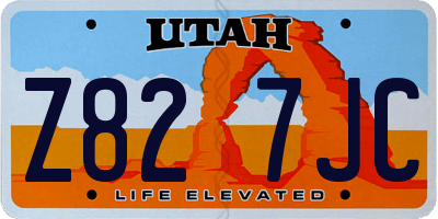UT license plate Z827JC