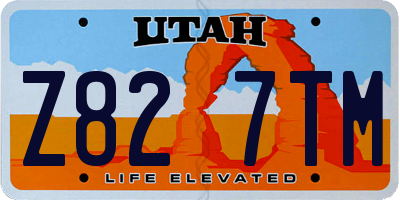 UT license plate Z827TM