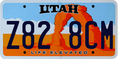 UT license plate Z828CM