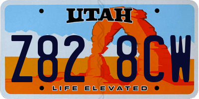 UT license plate Z828CW