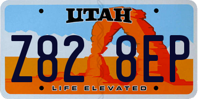 UT license plate Z828EP