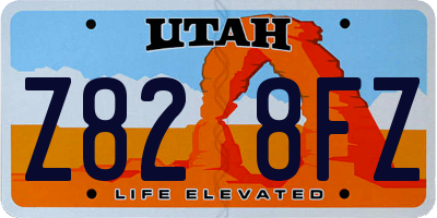 UT license plate Z828FZ
