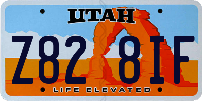UT license plate Z828IF