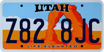 UT license plate Z828JC