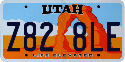 UT license plate Z828LE