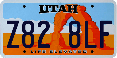 UT license plate Z828LF