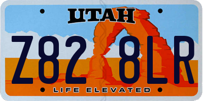 UT license plate Z828LR