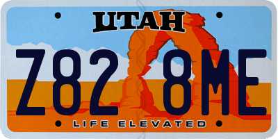 UT license plate Z828ME