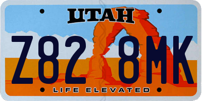 UT license plate Z828MK