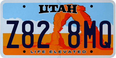 UT license plate Z828MQ