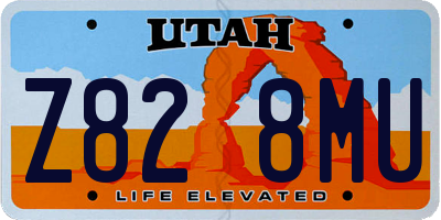 UT license plate Z828MU