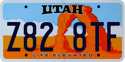 UT license plate Z828TF