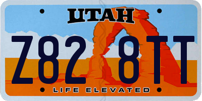 UT license plate Z828TT