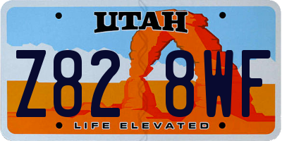 UT license plate Z828WF