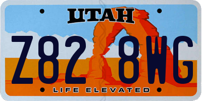 UT license plate Z828WG