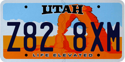 UT license plate Z828XM