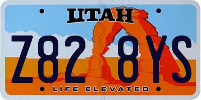 UT license plate Z828YS