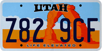UT license plate Z829CF