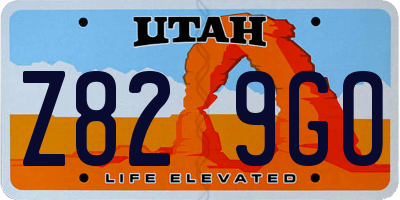 UT license plate Z829GO