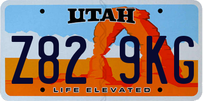UT license plate Z829KG