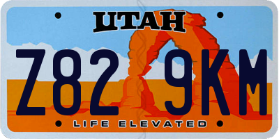 UT license plate Z829KM