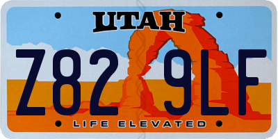 UT license plate Z829LF