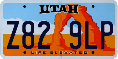 UT license plate Z829LP