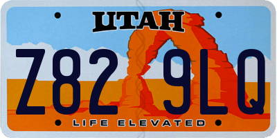 UT license plate Z829LQ