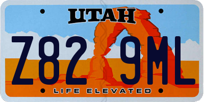 UT license plate Z829ML