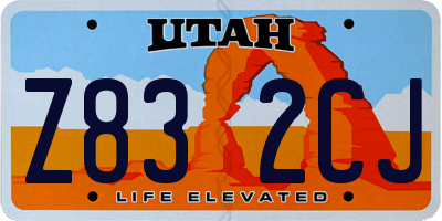 UT license plate Z832CJ