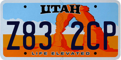 UT license plate Z832CP