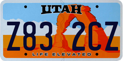 UT license plate Z832CZ